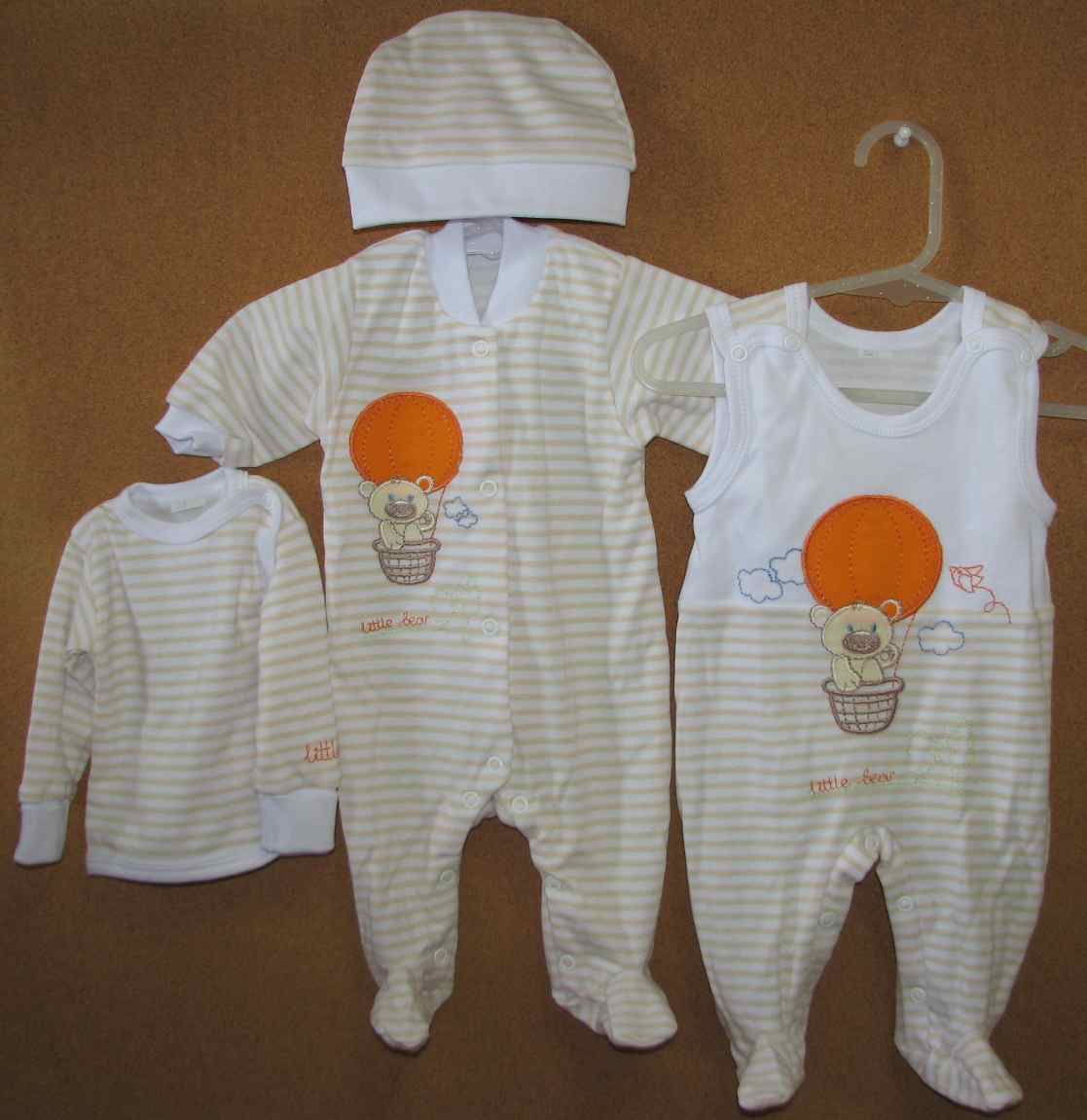 Komplet BA 4 dielny 56 beige béžová s bielou 9189