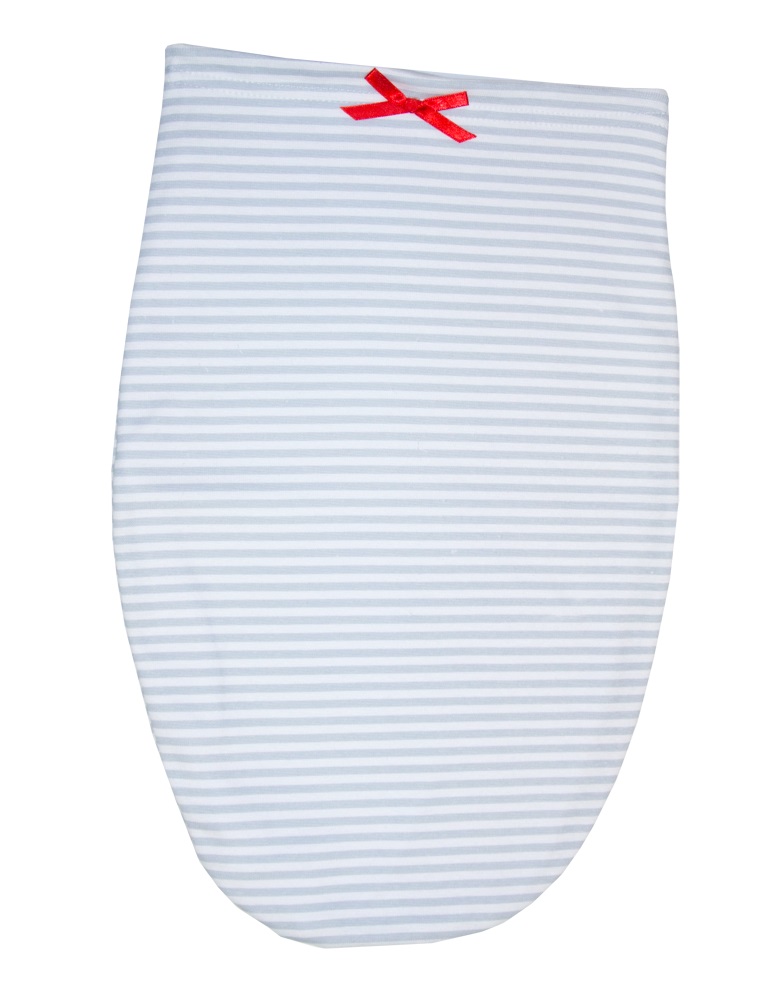 Ulitka - ako u mamičky v brušku grey šedý pásik 24x40 cm 9207