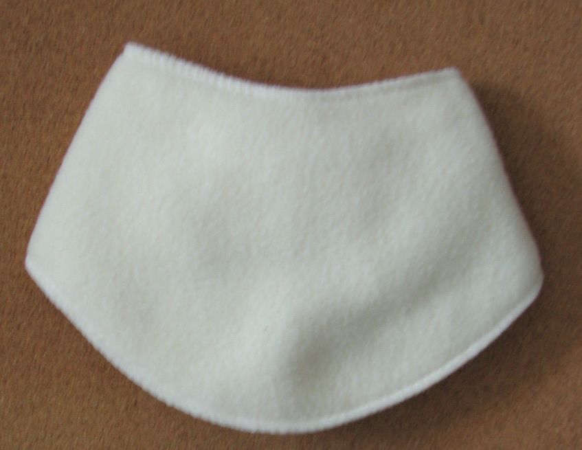 Šálik suchý zips  fleece beige béžová 9304