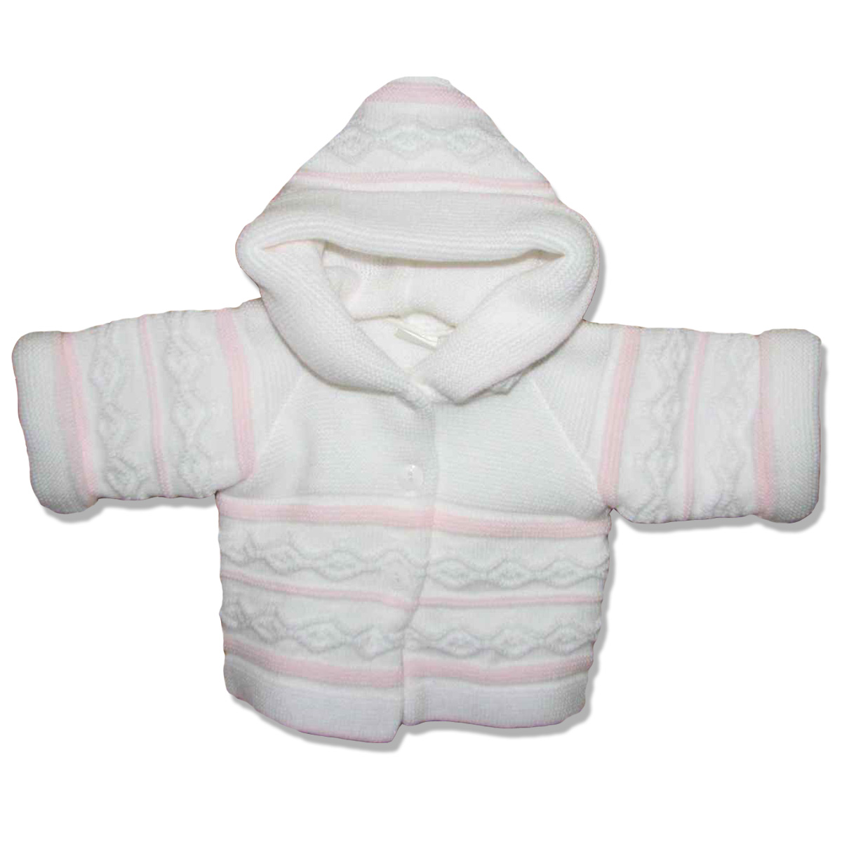 Kabátik pletený ND Ewa pink ružová 62 9504