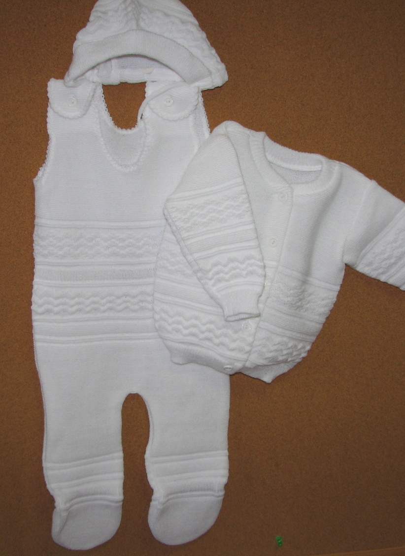 Komplet 74 svetrík dupačky čiapka white biela 9509