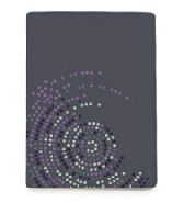 9346 grey concentric 220x240 42 purple purpurová deka 988