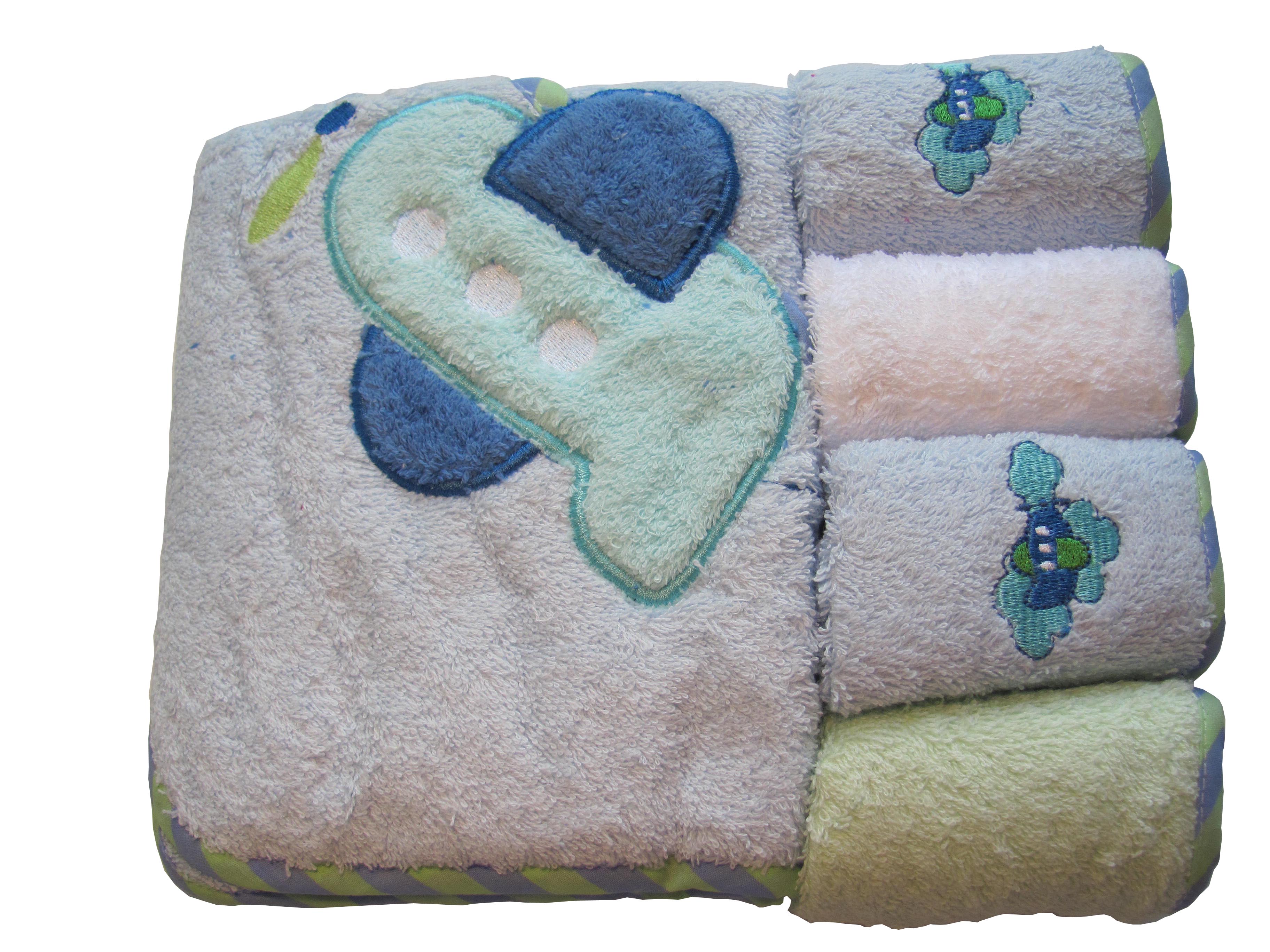 600 osušky 80x80 froté mix farieb výšivka + 4x žinka 8014